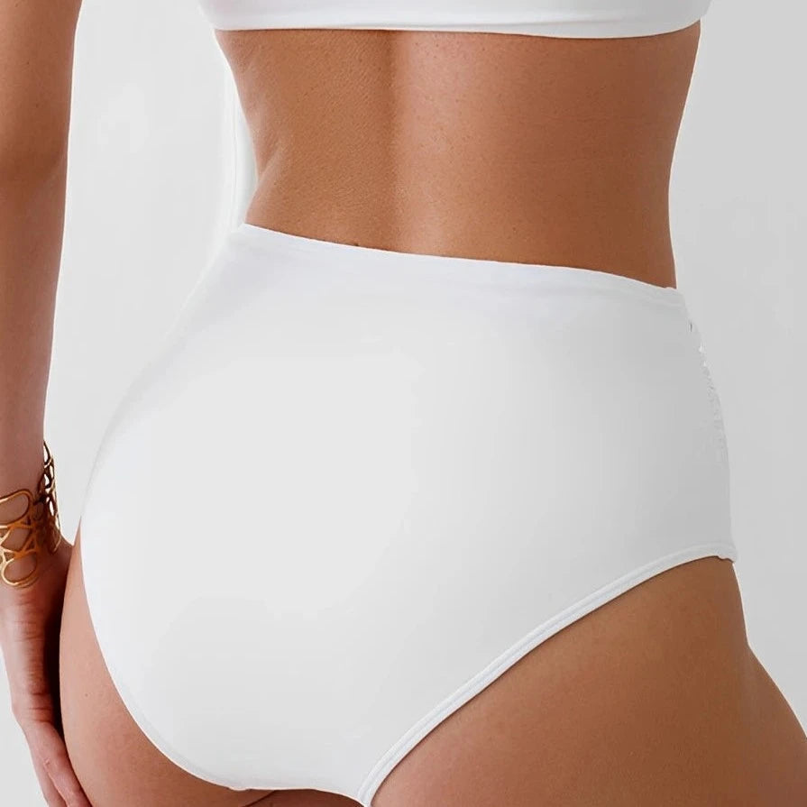 Dwuczęściowy strój kąpielowy bikini bandeau z różą